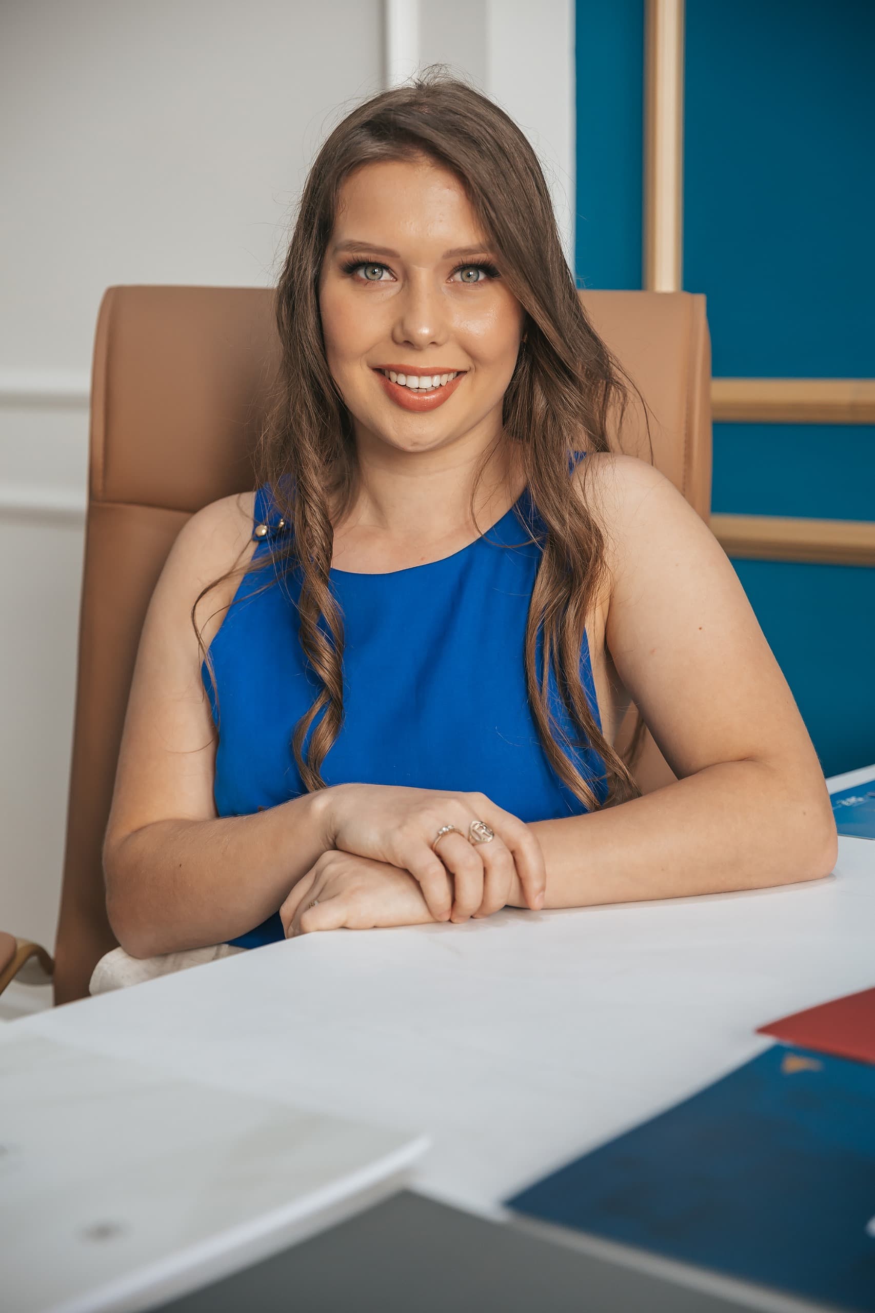 Rafaela Helena em seu escritório